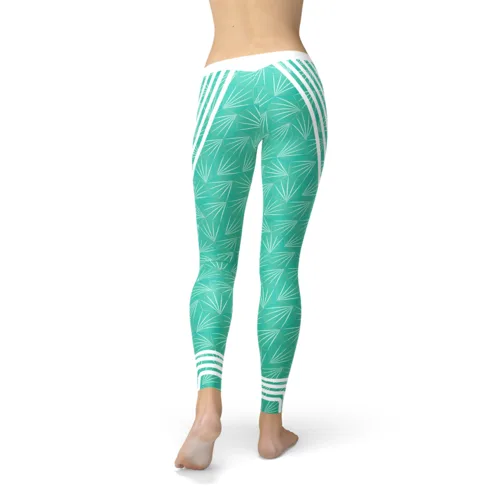 Turquoise Sports Leggings - Image 3