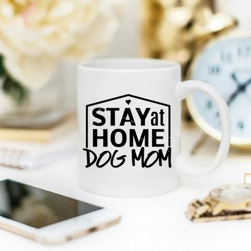 Gift For Dog Mom, Stay At Home Dog Mom Mug, Gift - Image 3