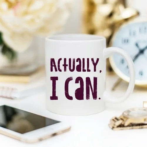 Actually I Can, Work Mug, Graduate Gift, - Image 5