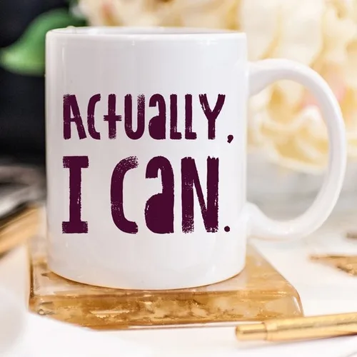 Actually I Can, Work Mug, Graduate Gift, - Image 4