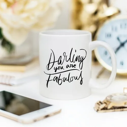 Darling You Are Fabulous, Coffee Mug, Coffee Cup, - Image 4