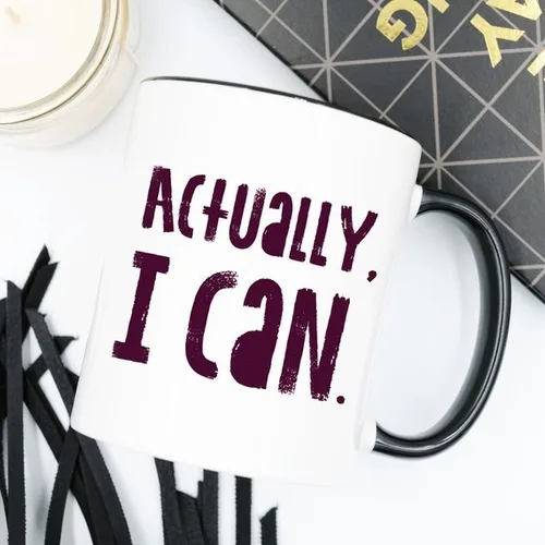 Actually I Can, Work Mug, Graduate Gift, - Image 2