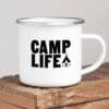 Camping Mug Enamel Mug Campfire Mug Camp Life Tin - Image 3
